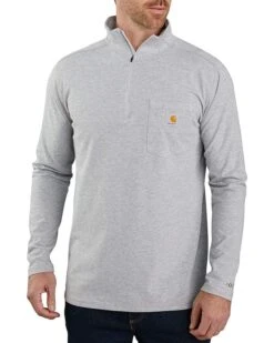 Carhartt Men's Force Relaxed Fit Long Sleeve Quarter Zip Pocket T-Shirt