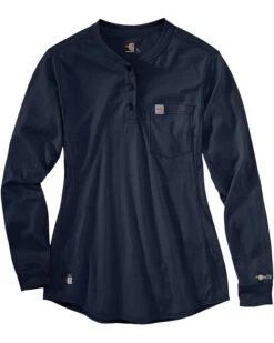 Carhartt Flame-Resistant Force® Cotton Long Sleeve Henley