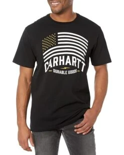Carhartt Relaxed Fit Midweight Short Sleeve Flag Graphic T-Shirt