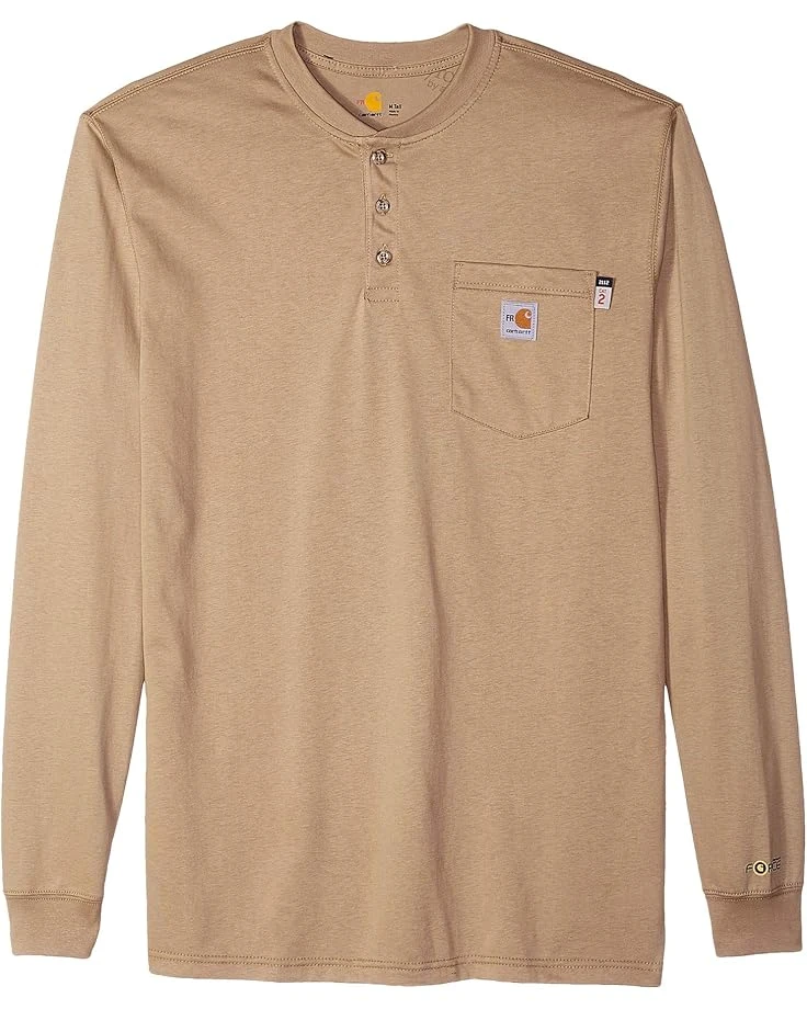 Carhartt Flame-Resistant Force Cotton Long Sleeve Henley 3 Carhartt Flame-Resistant Force Cotton Long Sleeve Henley