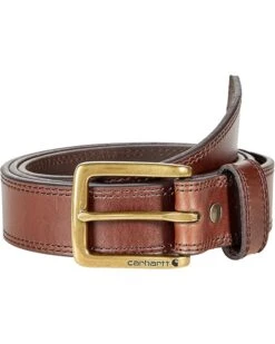 Carhartt Big & Tall Leather Engraved Buckle Belt