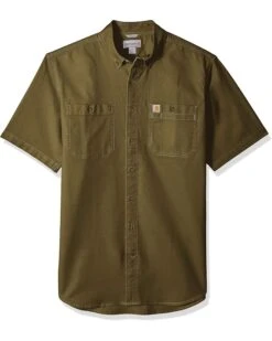 Carhartt Men's Big And Tall Big & Tall Rugged Flex Rigby Short Sleeve Work Shirt